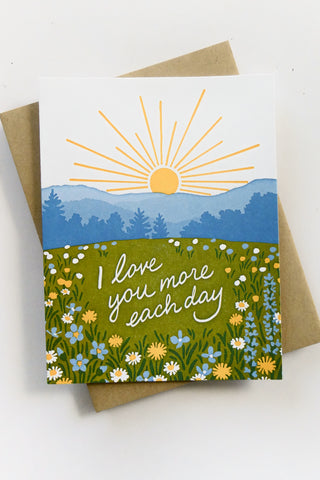 Glorious Sunrise Love Greeting Card