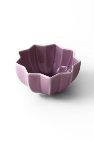 Glossy Purple Flower Bowl