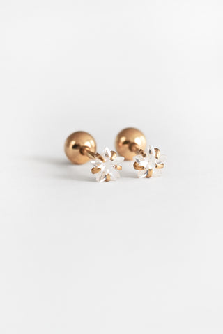 Gold Celestial Stud Earrings
