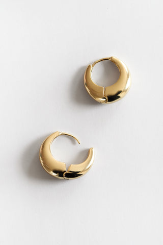 Gold Chubby Dome Hoops