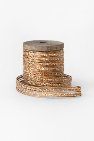Gold Cotton Metallic Ribbon