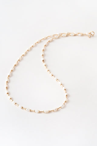 Gold Stitch Necklace