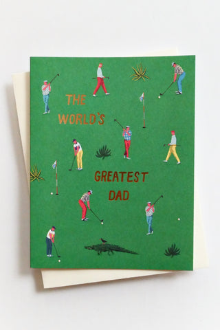 Golf Dad Father's Day Greeting Card
