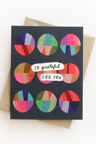 Grateful Patchwork Thank You Greeting Card