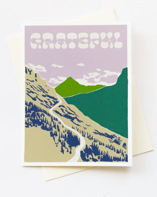 Gratitude Mountain Greeting Card