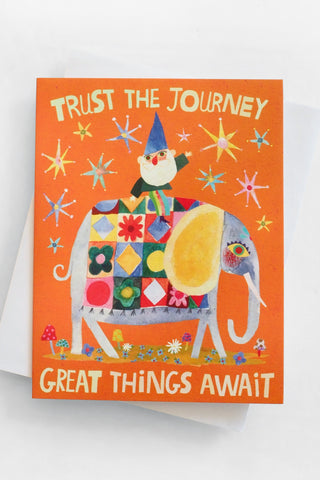 Great Things Await Greeting Card