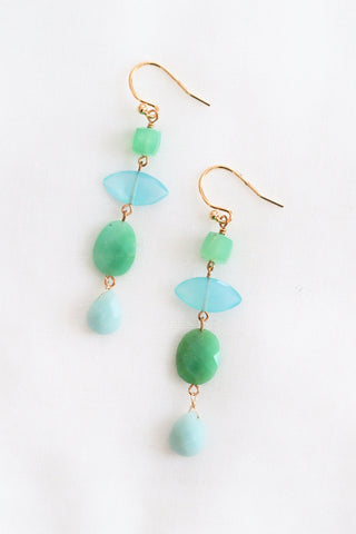 Semi-Precious Mismatched Earrings