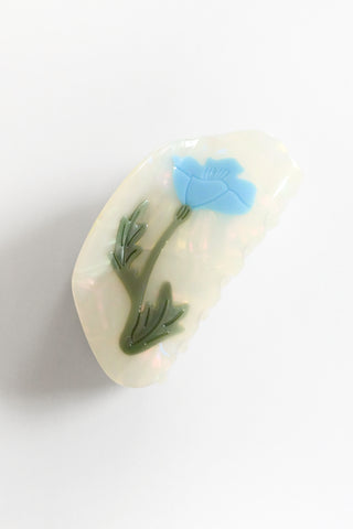 Blue Daffodil Vintage Hair Claw
