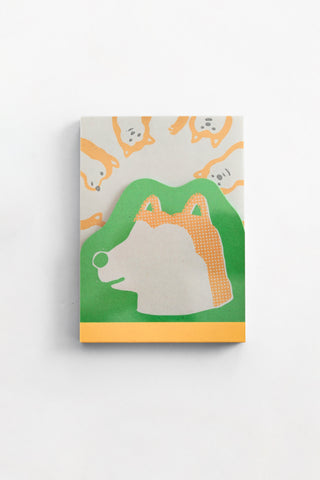 Green Retro Memo Pad
