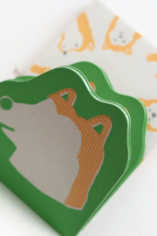 Green Retro Memo Pad
