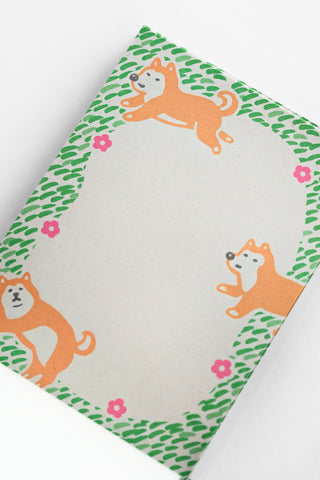 Green Retro Memo Pad