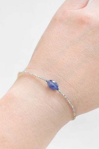 Green Sapphire + Blue Sapphire Bracelet