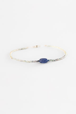 Green Sapphire + Blue Sapphire Bracelet
