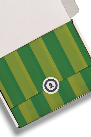 Green Stripes Tissue Paper