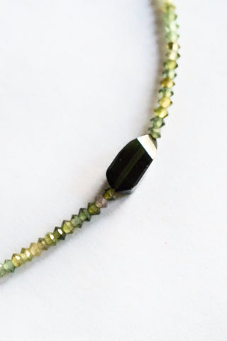 Green Tourmaline Ombre Bracelet