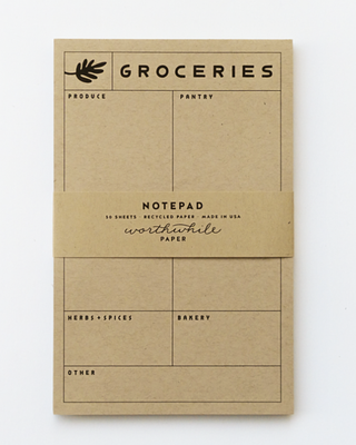 Groceries Notepad