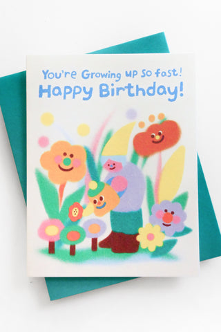 Growing Up Fast Birthday Greeting Card