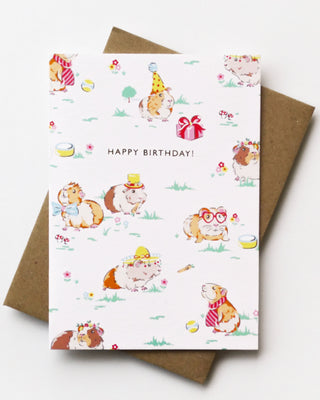 Guinea Pig Birthday Greeting Card
