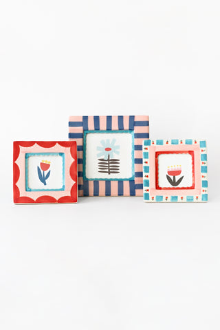 Hand-Painted Ceramic Frame