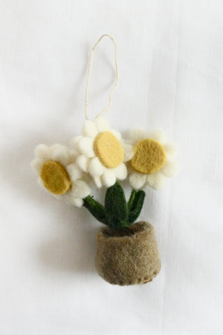 Handmade Felt Garden Party Ornament