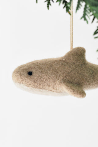 Handmade Felt Shark Ornament