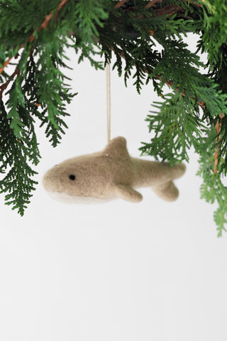 Handmade Felt Shark Ornament