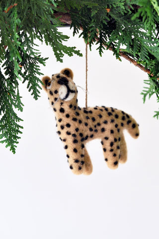 Handmade Larry the Leopard Ornament