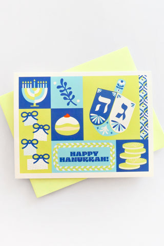 Hanukkah Block Greeting Card