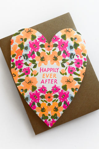 Happily Ever After Heart Greeting Card