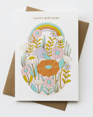 Happy Birthday Daisies Greeting Card