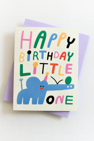 Happy Birthday Little One Greeting Card