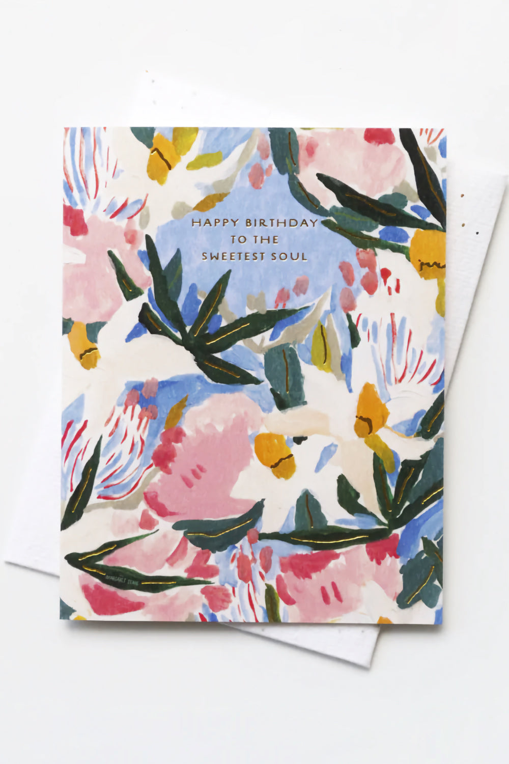 birthday card with flower seeds Happy Birthday To The Sweetest Soul Greeting Card