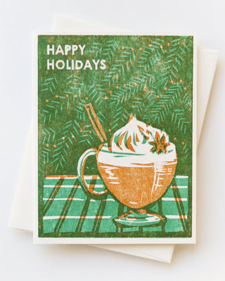 Happy Holidays (Eggnog) Greeting Card