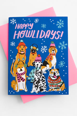 Happy Howlidays Greeting Card