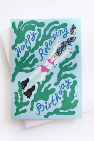 Happy Relaxing Birthday Greeting Card
