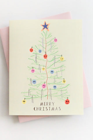 Happy Tree Holiday Greeting Card