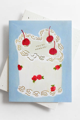 Heart You Wedding Cake Greeting Card