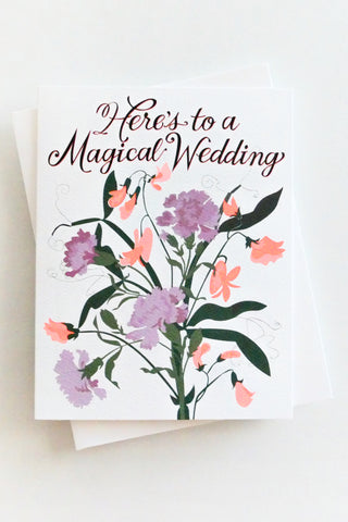 Here's To A Magical Wedding Greeting Card