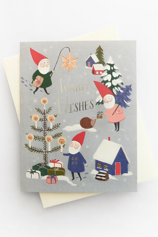 Holiday Gnomes Holiday Greeting Card