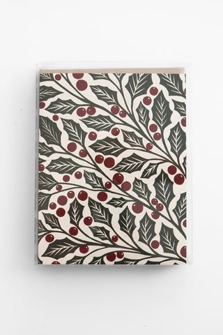 Holly Blank Greeting Card Set