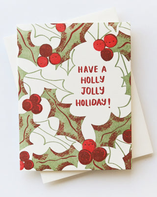 Holly Jolly Greeting Card