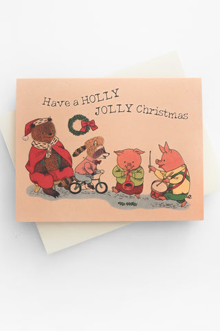 Holly Jolly Greeting Card