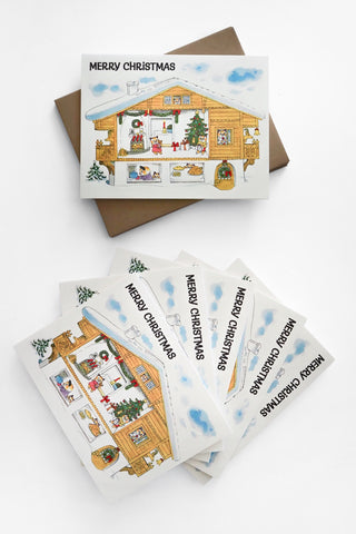 Home For Christmas Greeting Card Box