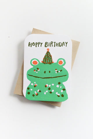 Hoppy Birthday Frog Greeting Card