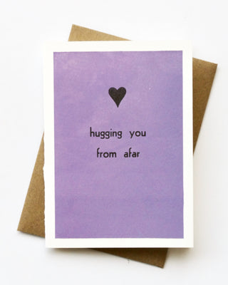 Hugging You From Afar Greeting Card