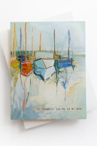 In My Boat Greeting Card