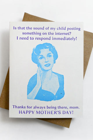 Internet Mom Mother's Day Greeting Card