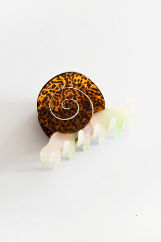 Iridescent Snail Claw Clip