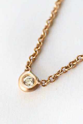 Itty Bitty Circle Diamond Necklace