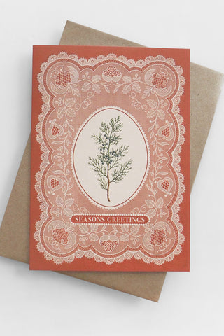 Juniper Lace Greeting Card